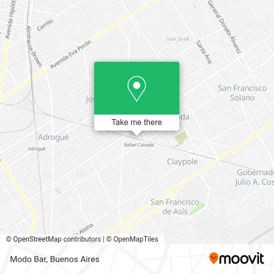 Modo Bar map