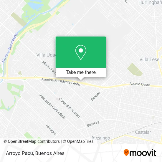 Arroyo Pacu map