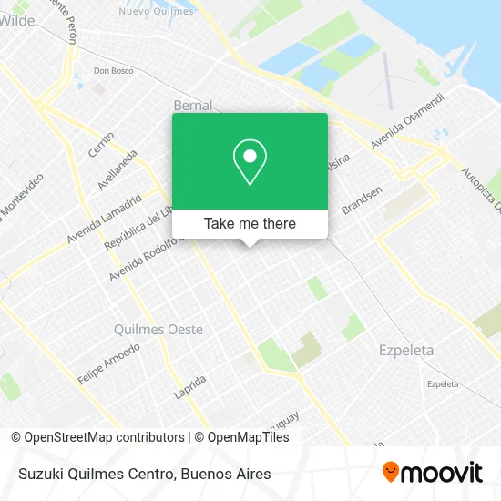 Suzuki Quilmes Centro map