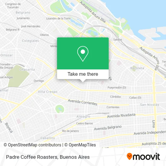 Padre Coffee Roasters map