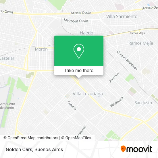 Golden Cars map