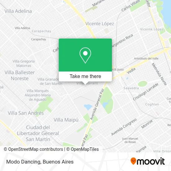 Modo Dancing map