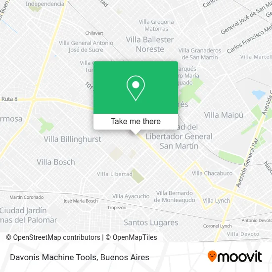 Davonis Machine Tools map