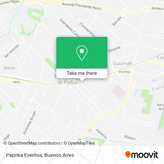Paprika Eventos map
