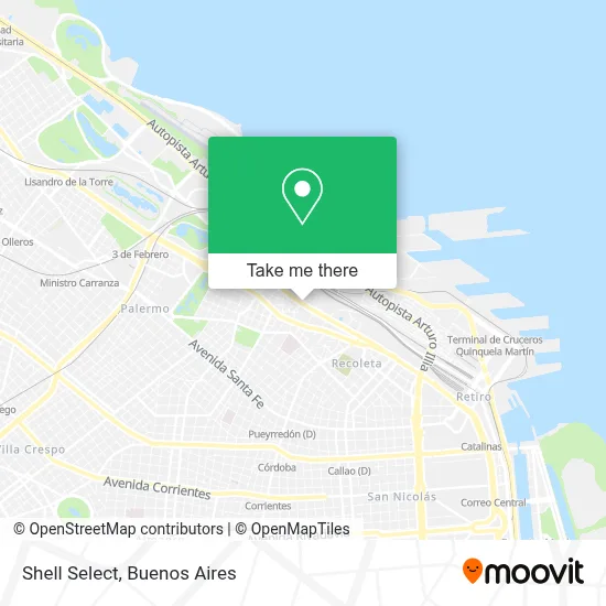 Shell Select map