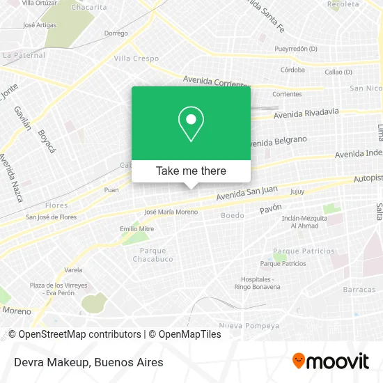 Devra Makeup map
