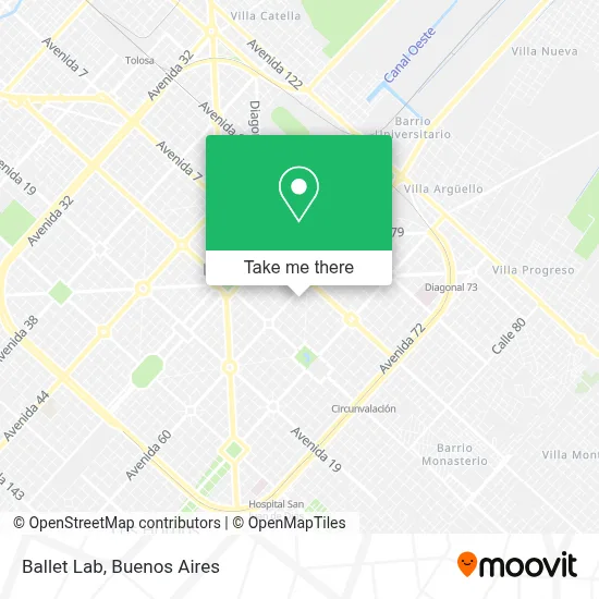 Ballet Lab map