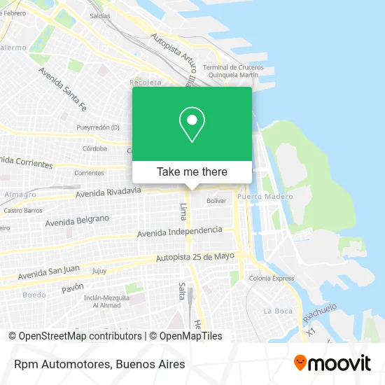 Rpm Automotores map