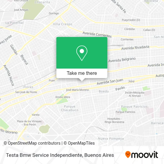 Testa Bmw Service Independiente map
