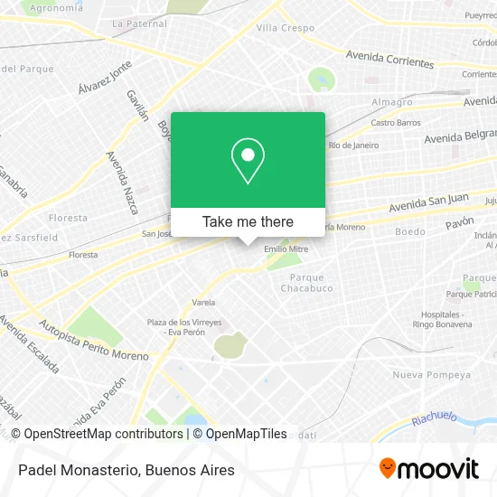 Padel Monasterio map
