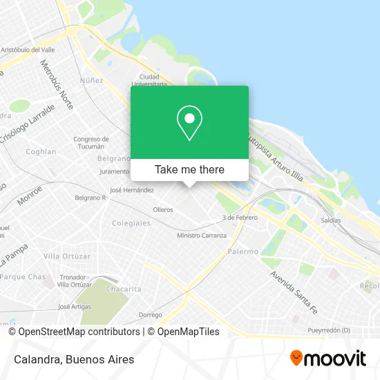 Calandra map