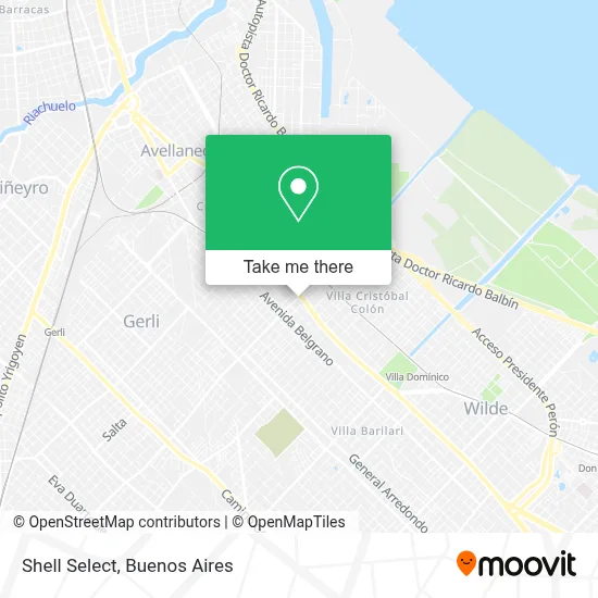 Shell Select map
