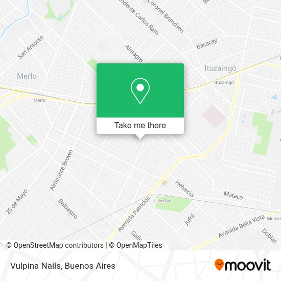 Vulpina Nails map