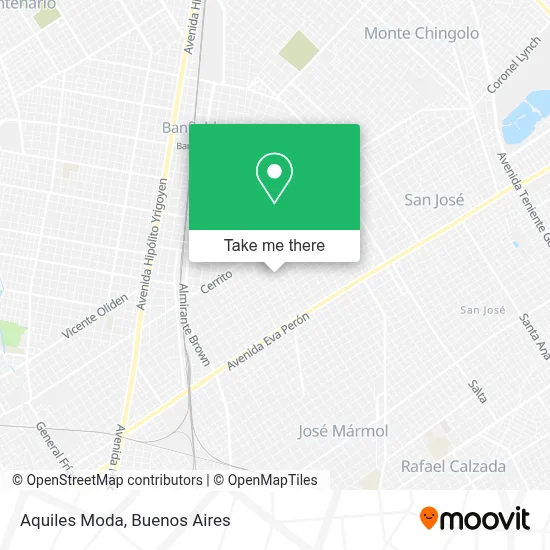 Aquiles Moda map