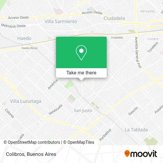 Colibros map