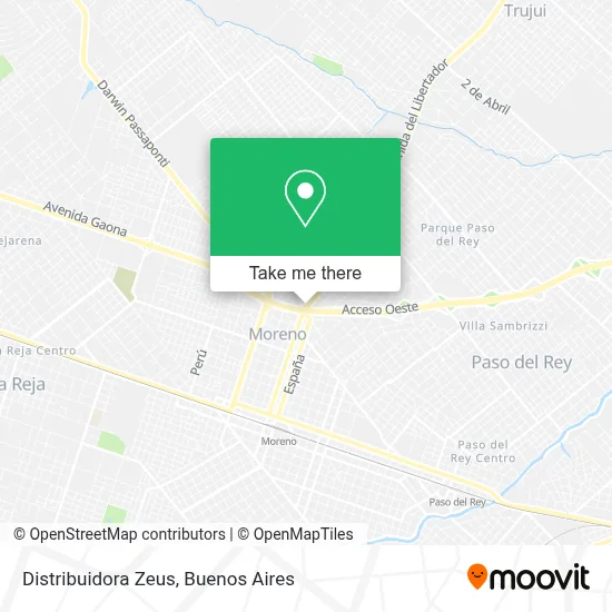 Distribuidora Zeus map