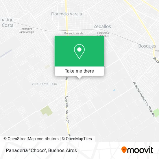 Panadería "Choco" map