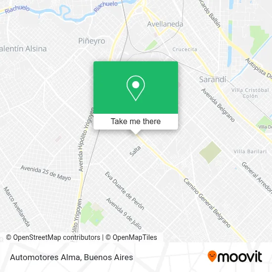 Automotores Alma map