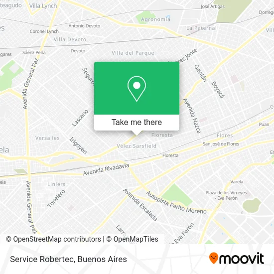 Service Robertec map