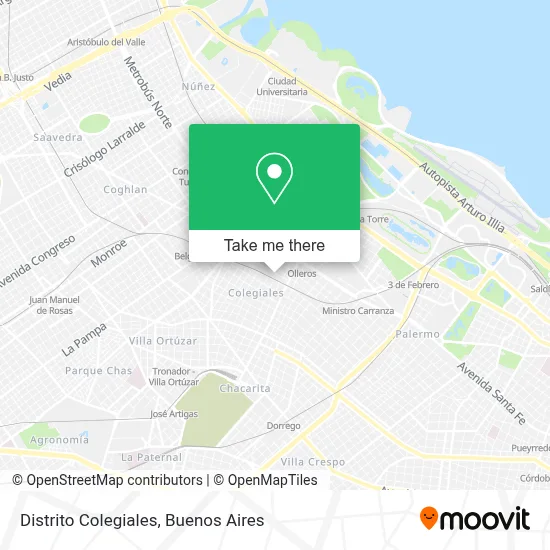 Distrito Colegiales map