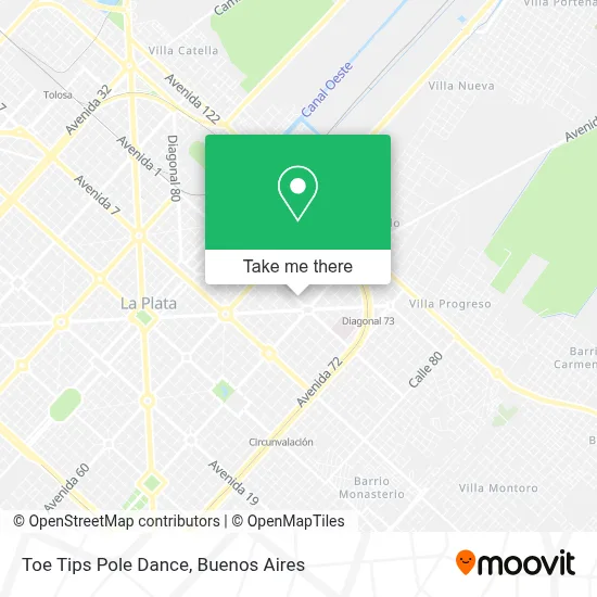 Toe Tips Pole Dance map