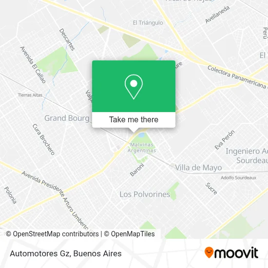 Automotores Gz map