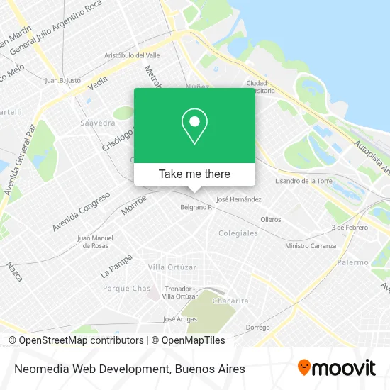 Neomedia Web Development map