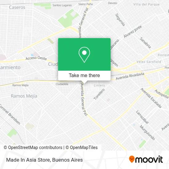 Made In Asia Store map