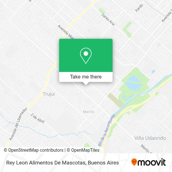 Rey Leon Alimentos De Mascotas map