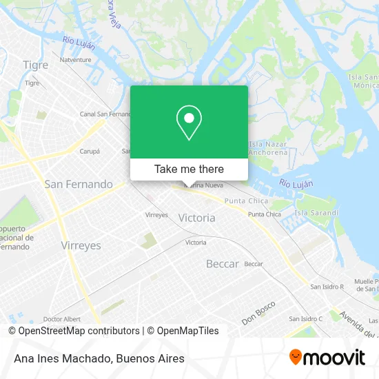 Ana Ines Machado map