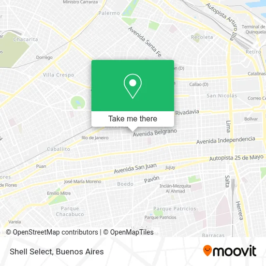 Shell Select map
