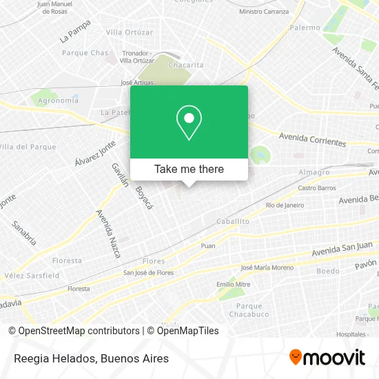 Reegia Helados map