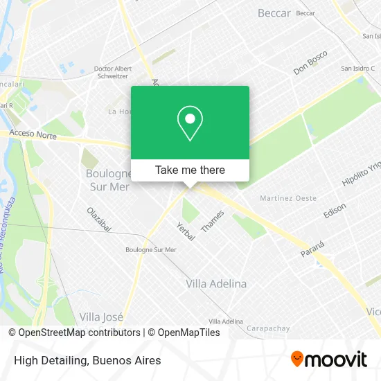 High Detailing map