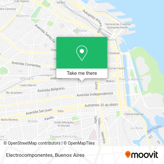 Electrocomponentes map