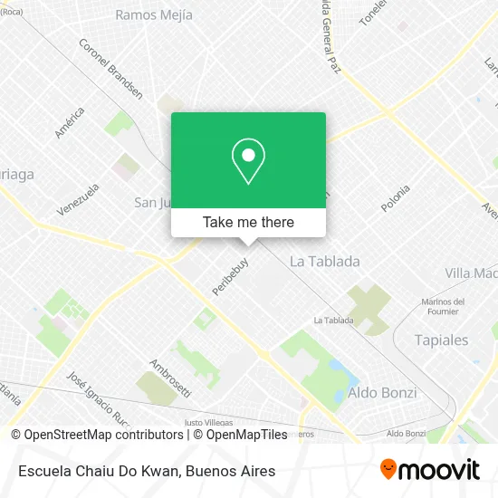 Escuela Chaiu Do Kwan map