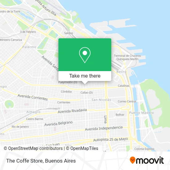 The Coffe Store map