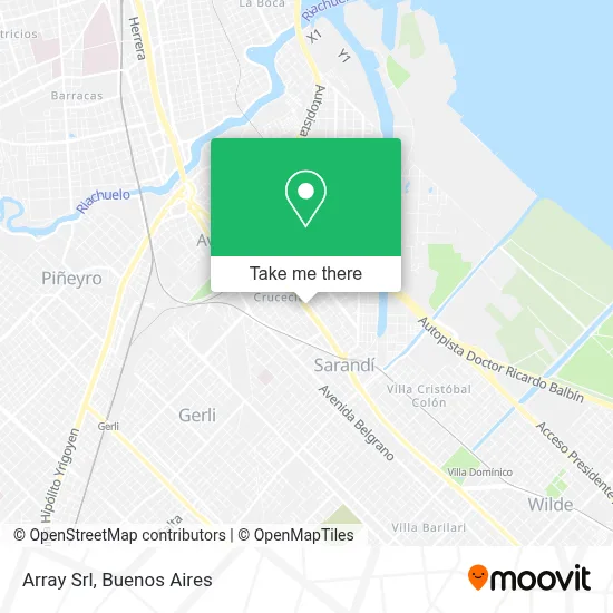 Array Srl map