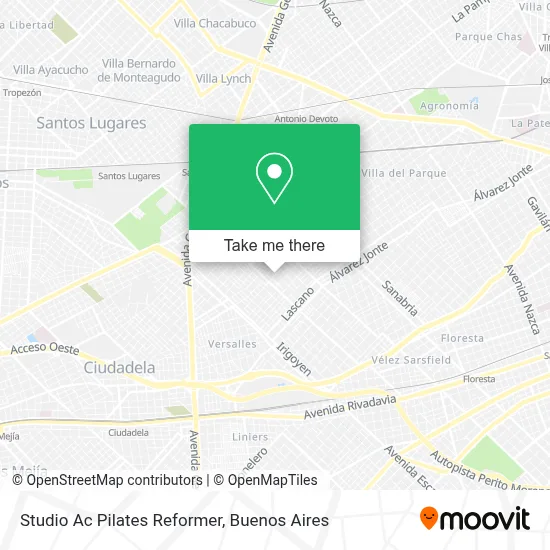 Studio Ac Pilates Reformer map