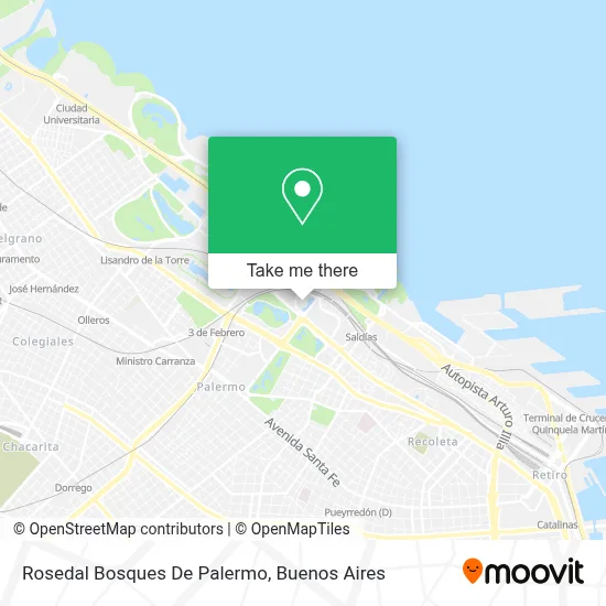 Rosedal Bosques De Palermo map