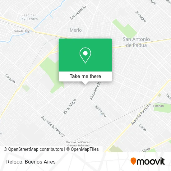 Reloco map