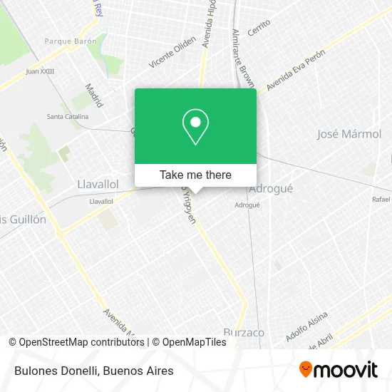 Bulones Donelli map