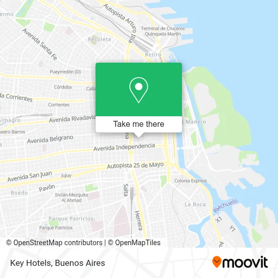 Key Hotels map