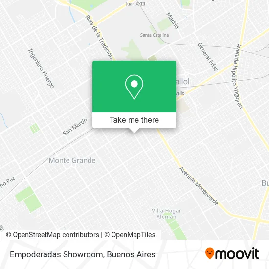 Empoderadas Showroom map