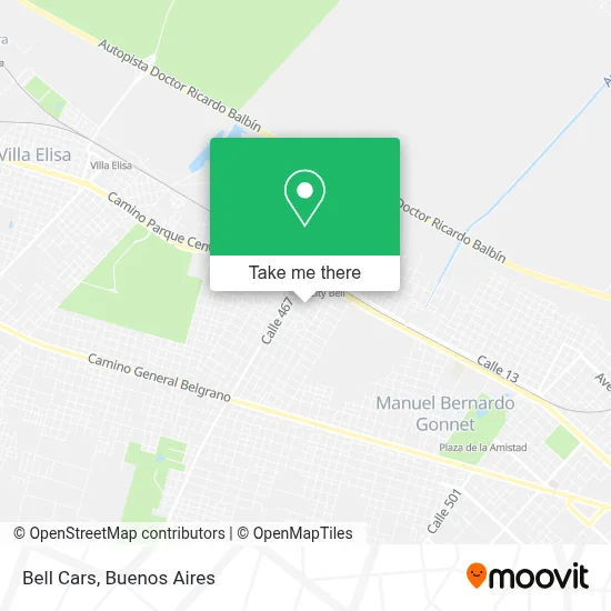 Bell Cars map