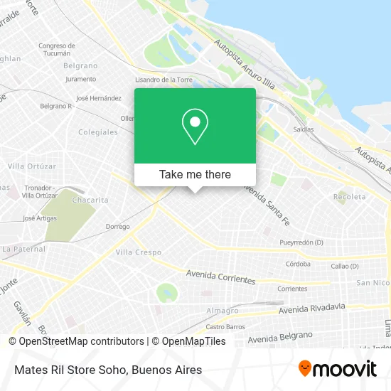 Mates Ril Store Soho map