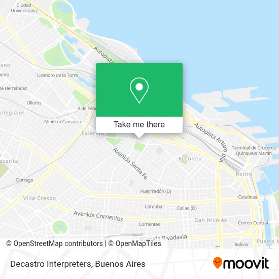 Decastro Interpreters map