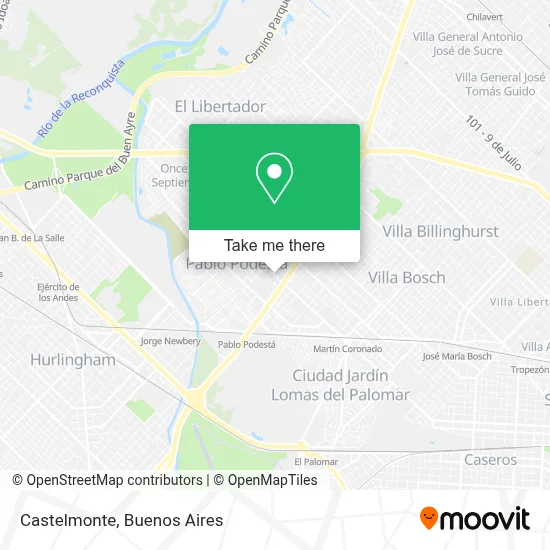 Castelmonte map