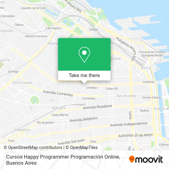 Cursos Happy Programmer Programación Online map