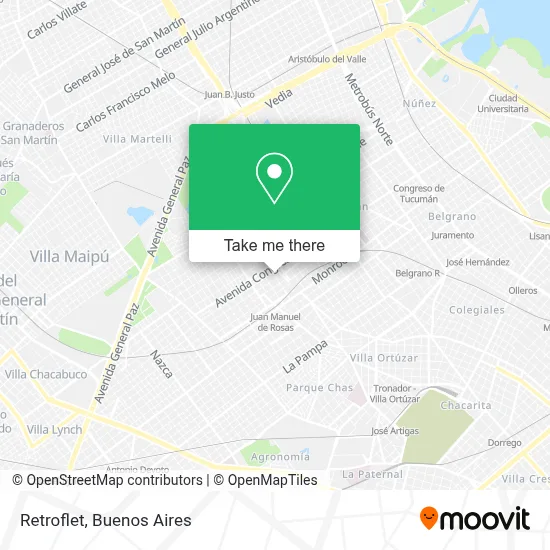 Retroflet map