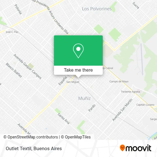 Outlet Textil map